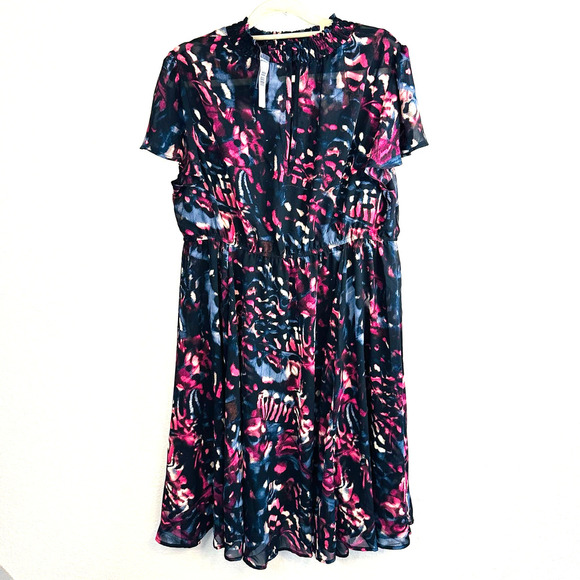 Torrid Black Colorful Dress - Picture 4 of 7